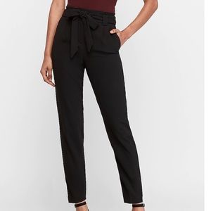 Express High Waisted Paperbag Ankle Pant